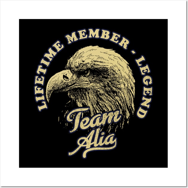 Alia Name - Lifetime Member Legend - Eagle Wall Art by Stacy Peters Art